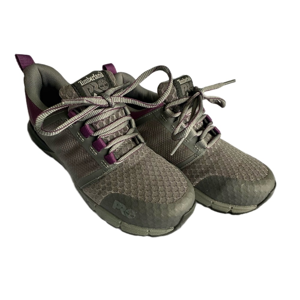 Timberland PRO Drivetrain Womens Grey Purple Composite Toe Work Shoes A415A 8.5M